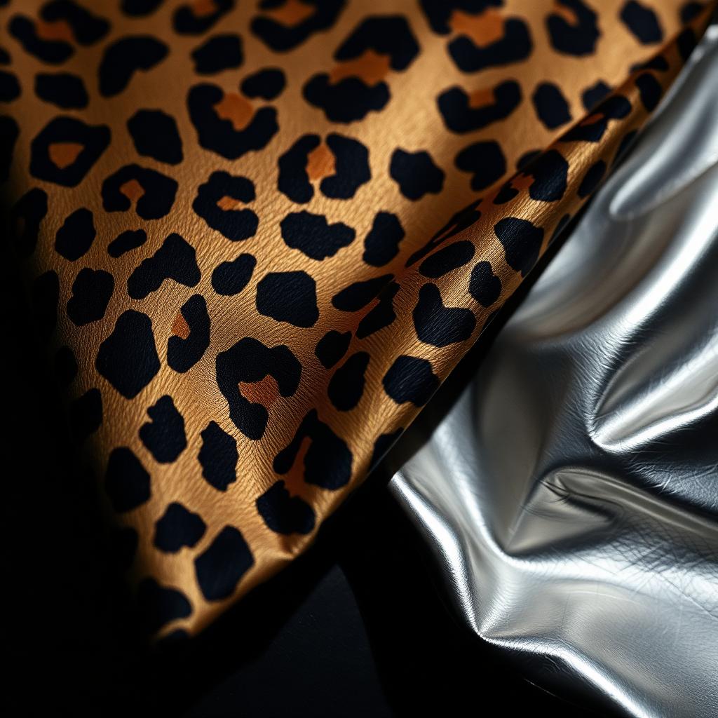 Leopard print meets metallic