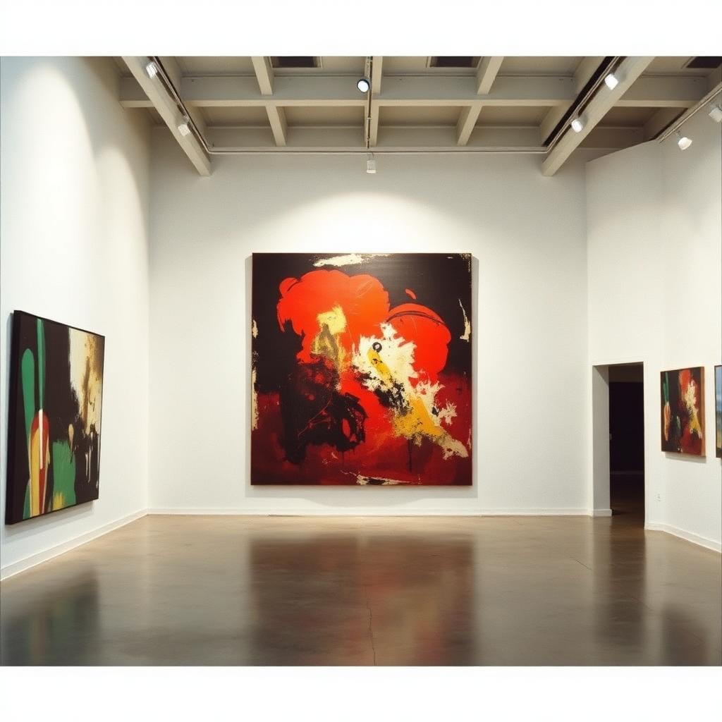 Bold contemporary gallery