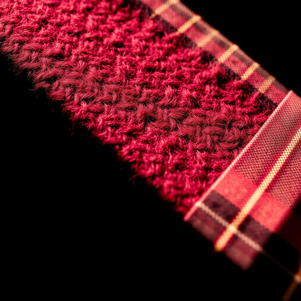 Rich burgundy wool tweed