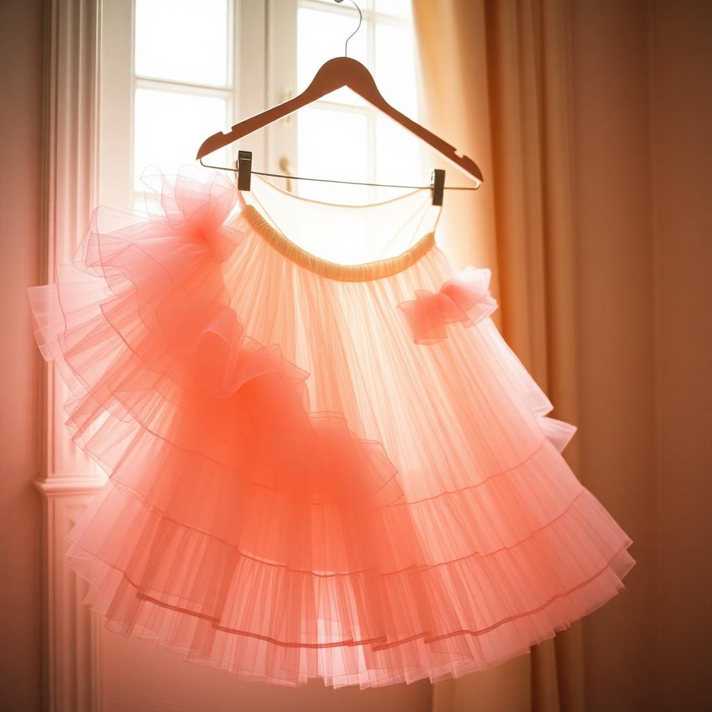 Flowing tulle & ruffles